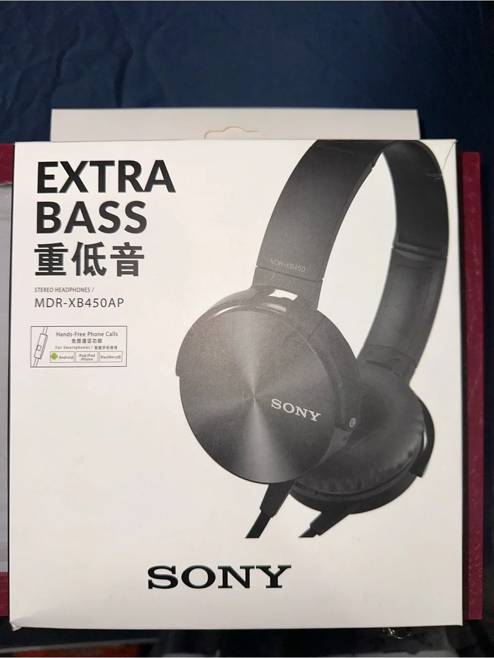 Sony MDR-XB450AP Extra Bass Wired Headphones - 2014 Original Box